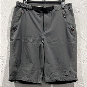 🔥🔥 THE NORTH FACE Tech Performance Nylon Dark Gray Shorts Sz Medium - PERFECT